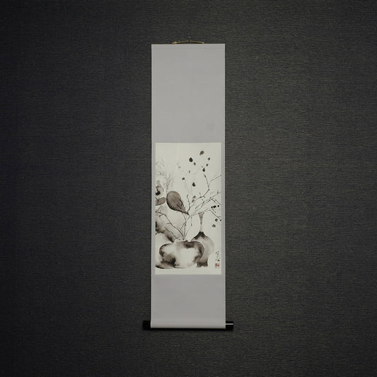 墨花-グレー　Ink Flower-gray