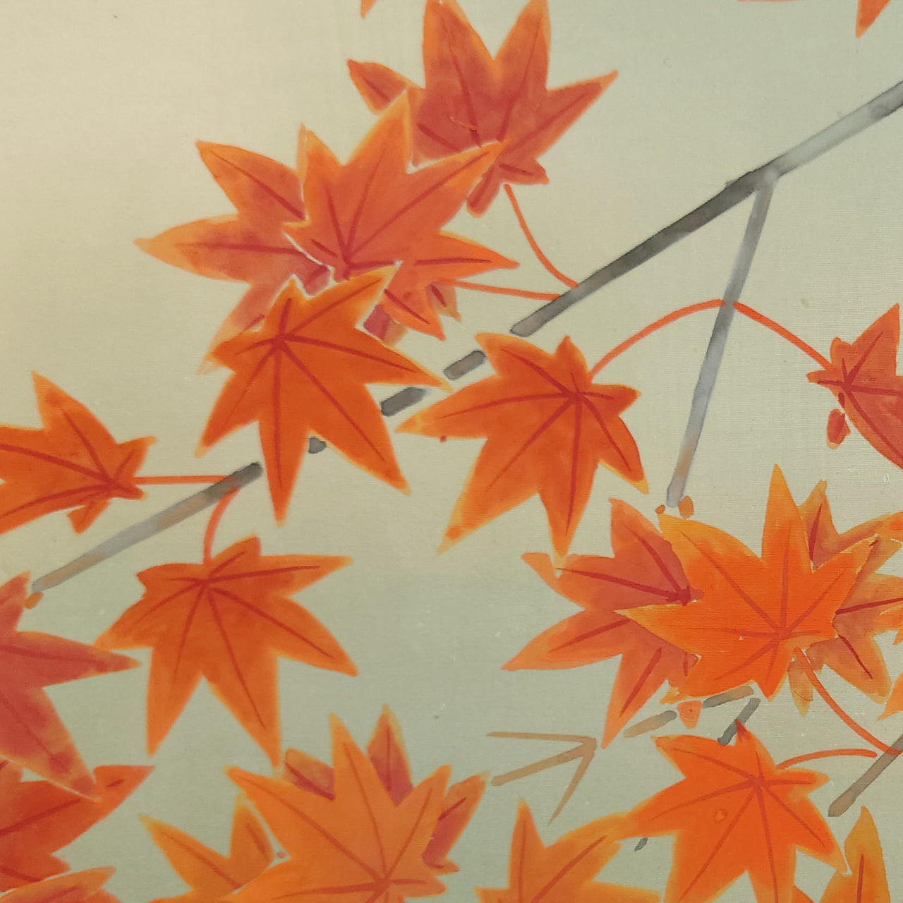 紅葉に四十雀　Red maple and Japanese Tit　/　K