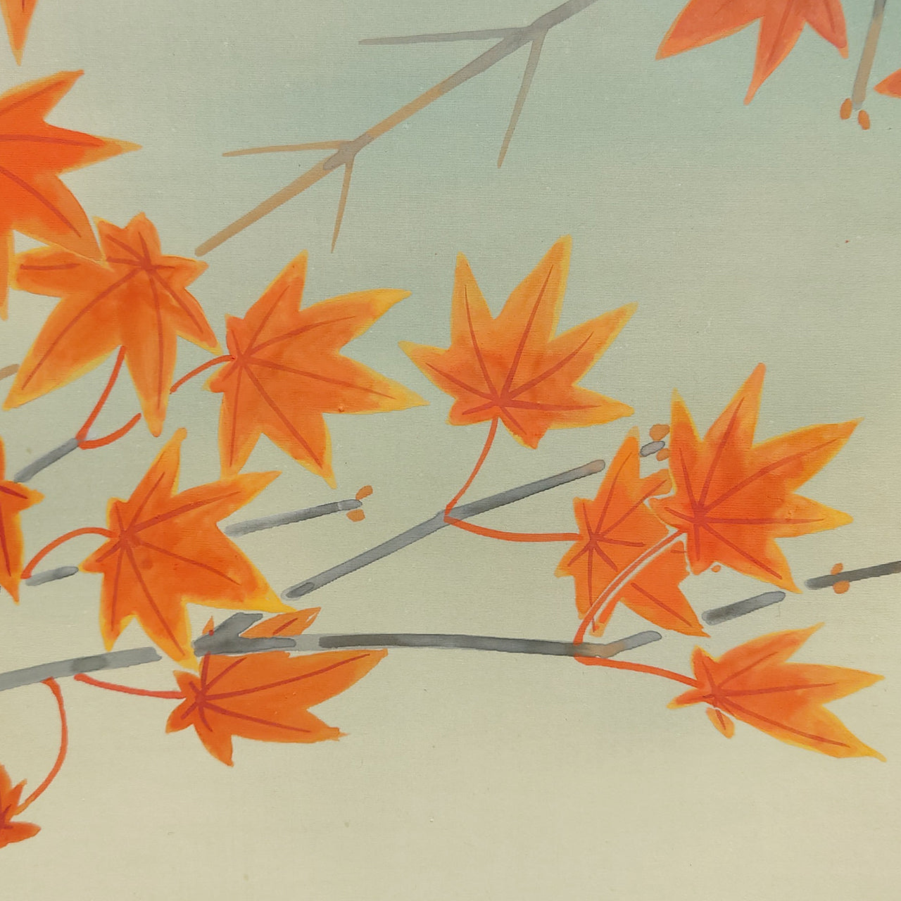 紅葉に四十雀　Red maple and Japanese Tit　/　K