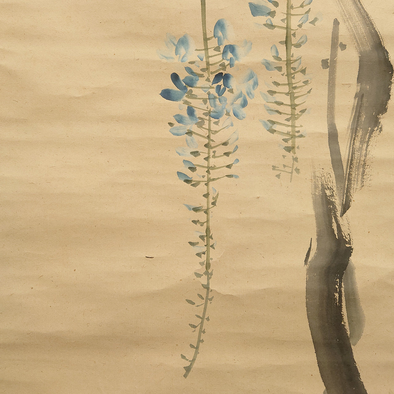 藤花弁海老（対幅） / Wisteria and Spiny Lobster (Pair of Scrolls)
