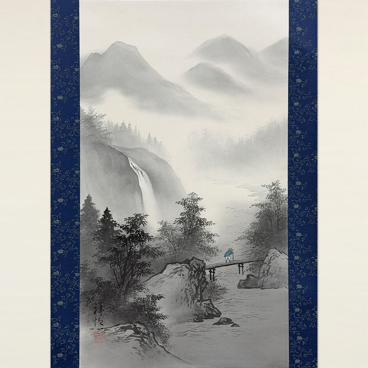 水墨山水 / Ink Monochrome Landscape / 塩田祥恒 SHIODA Shōkō