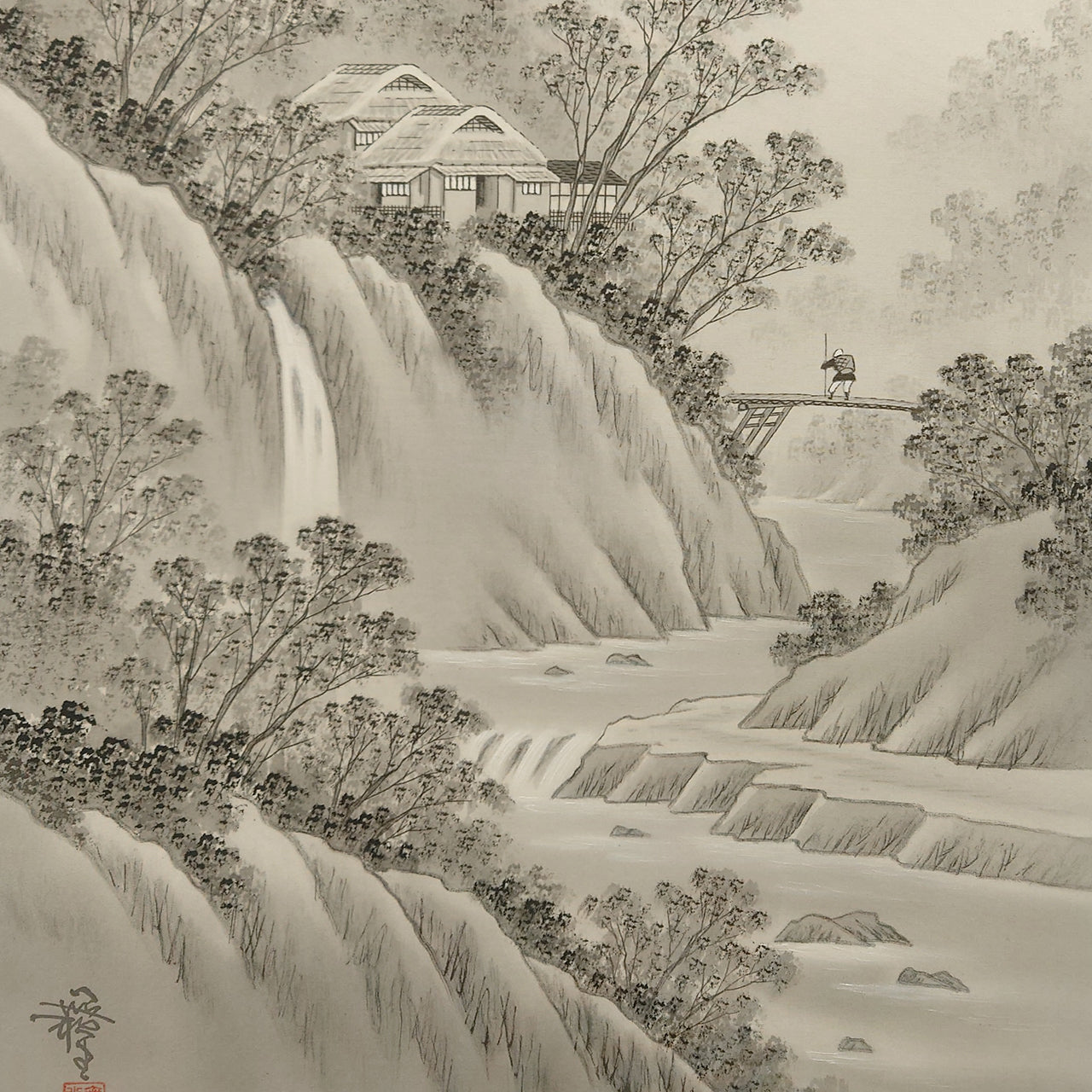 水墨山水 / Ink Monochrome Landscape / 吉村舞堂 YOSHIMURA Budō