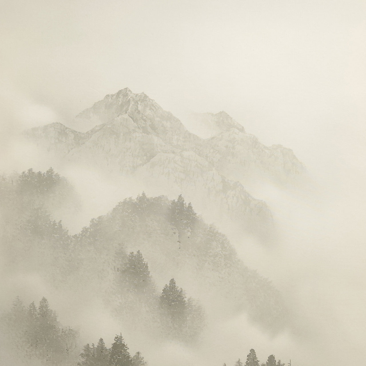 水墨山水 / Ink Monochrome Landscape / 唐沢玄堂 KARASAWA Gendō