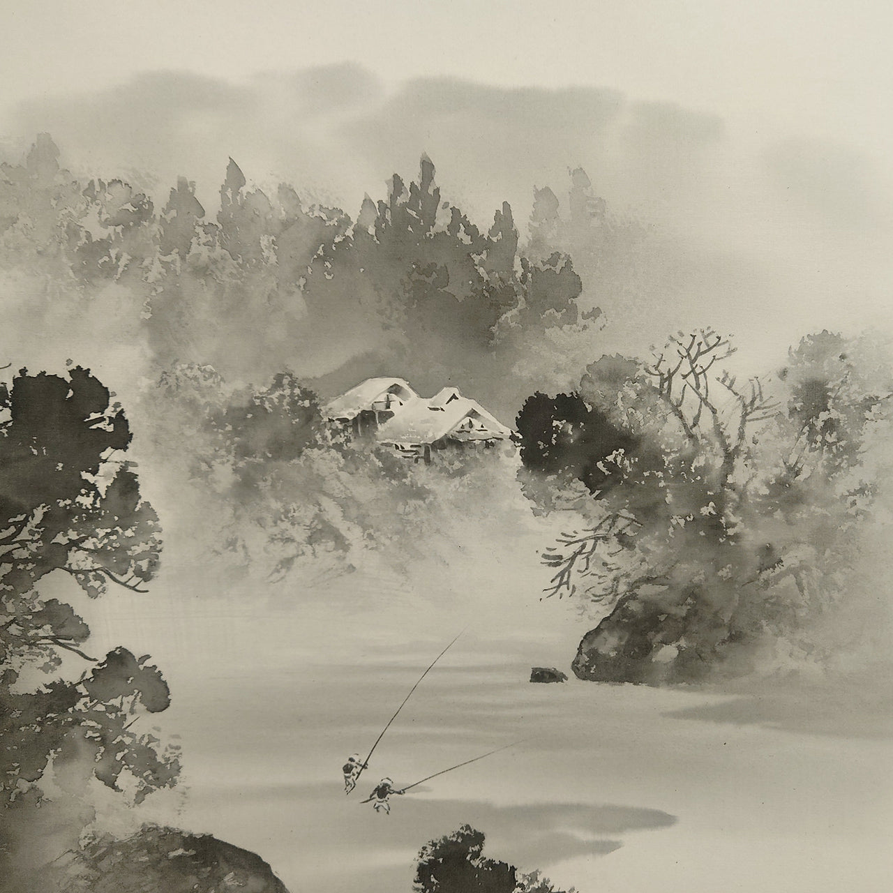 水墨山水 / Ink Monochrome Landscape / 中沢樹芳 NAKAZAWA Juhō