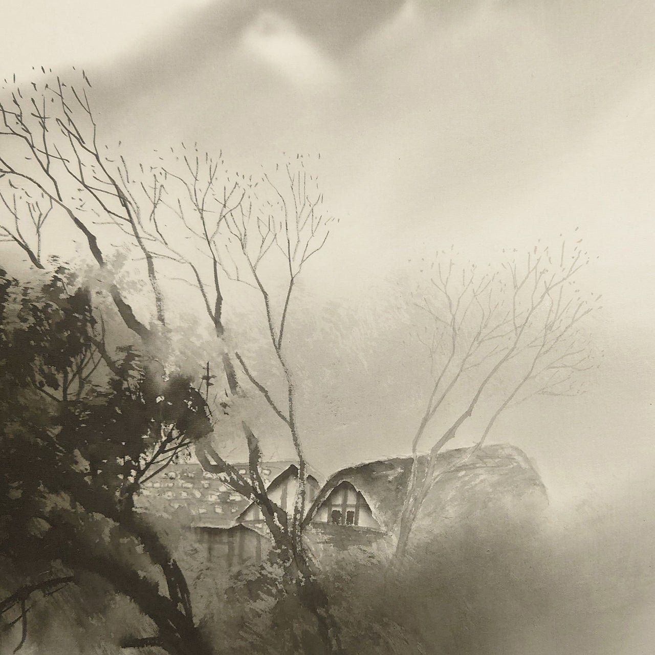 水墨山水 / Ink Monochrome Landscape / 紺野苔青 KONNO Taisei