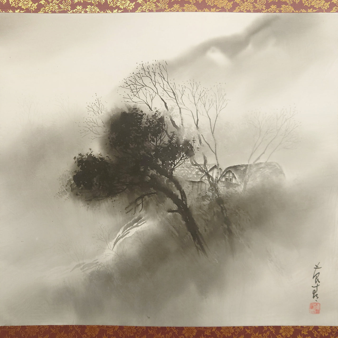 水墨山水 / Ink Monochrome Landscape / 紺野苔青 KONNO Taisei