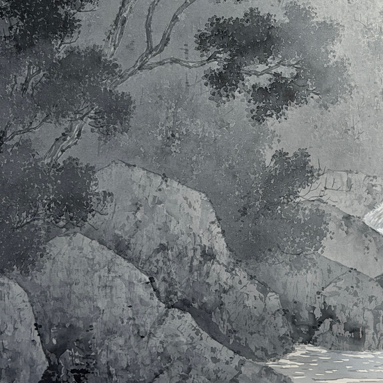 水墨山水 / Ink Monochrome Landscape / 唐沢玄堂 KARASAWA Gendō