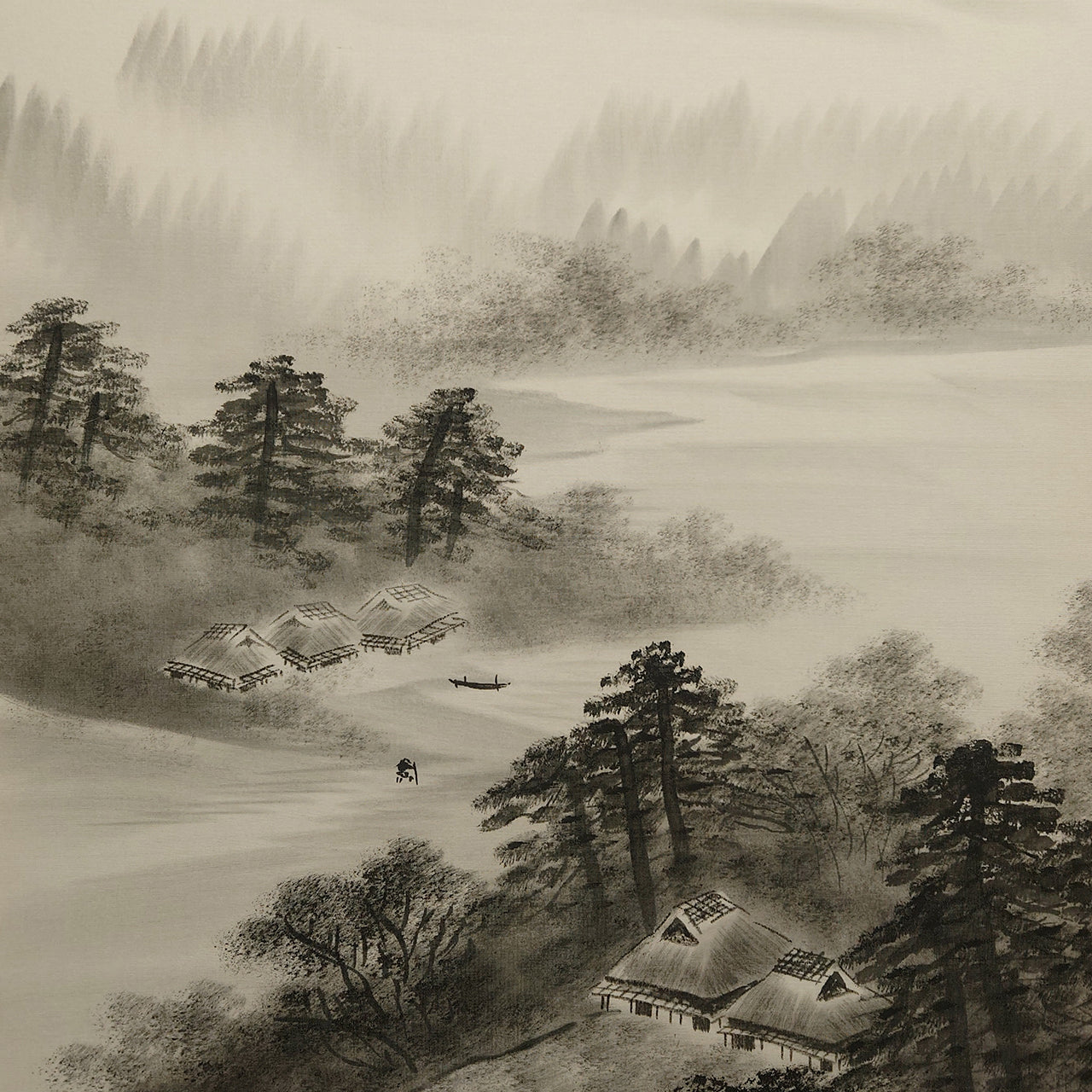 水墨山水 / Ink Monochrome Landscape / 石川拓川 ISHIKAWA Takusen