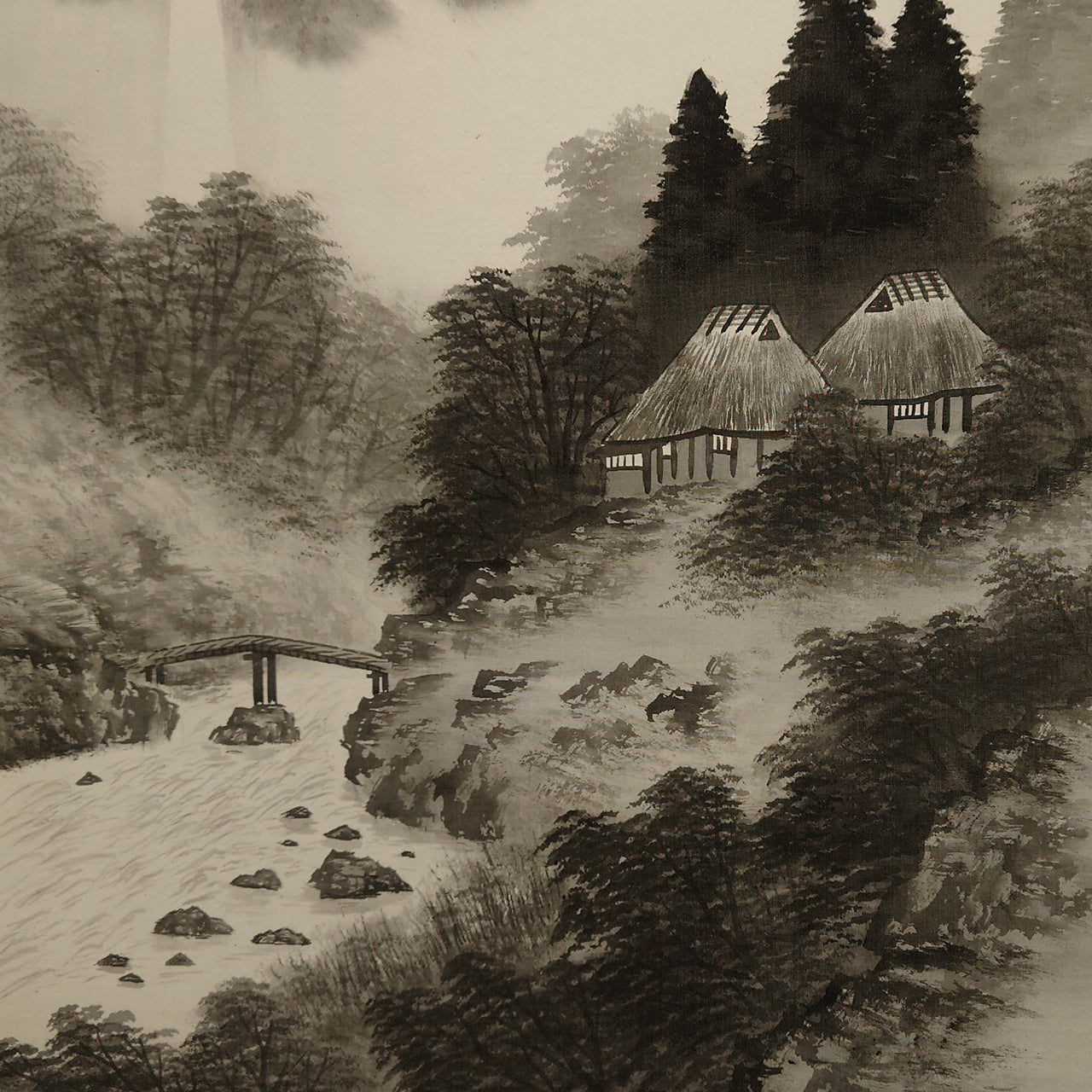 水墨山水 / Ink Monochrome Landscape / 田中松甫 TANAKA Shōho