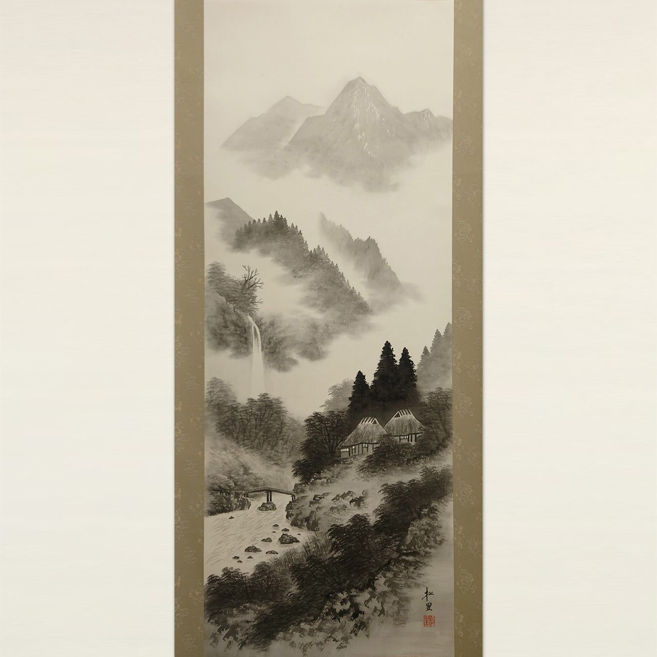 水墨山水 / Ink Monochrome Landscape / 田中松甫 TANAKA Shōho