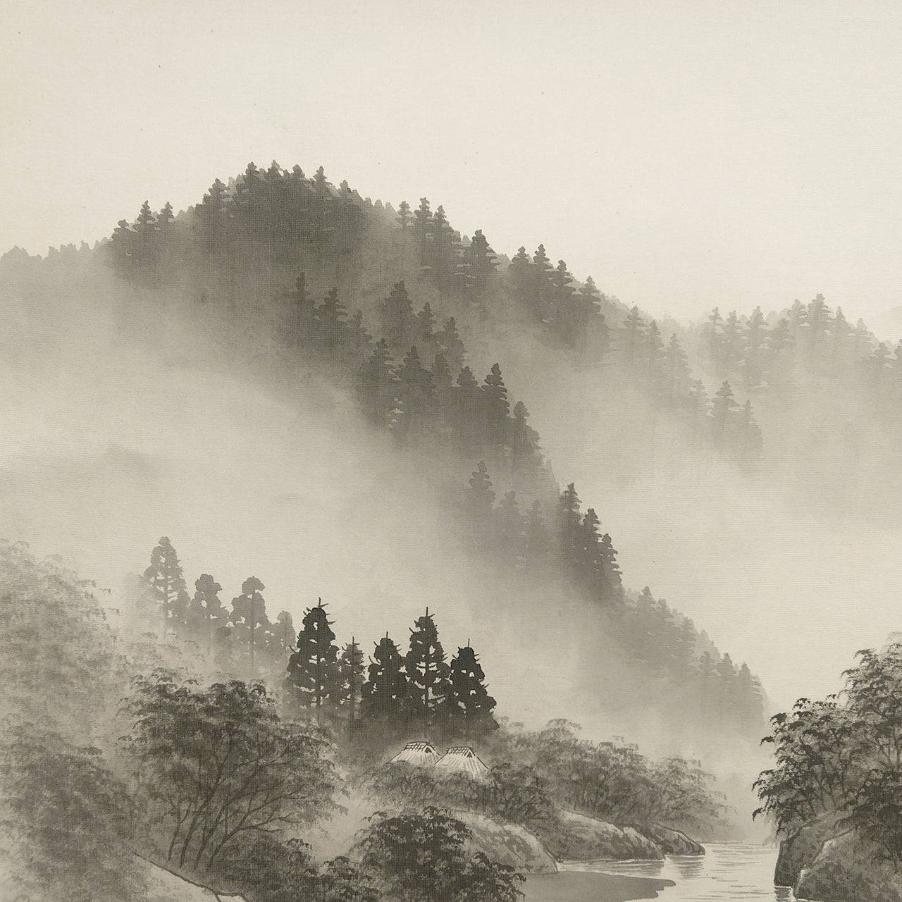 水墨山水 / Ink Monochrome Landscape / 田中松甫 TANAKA Shōho