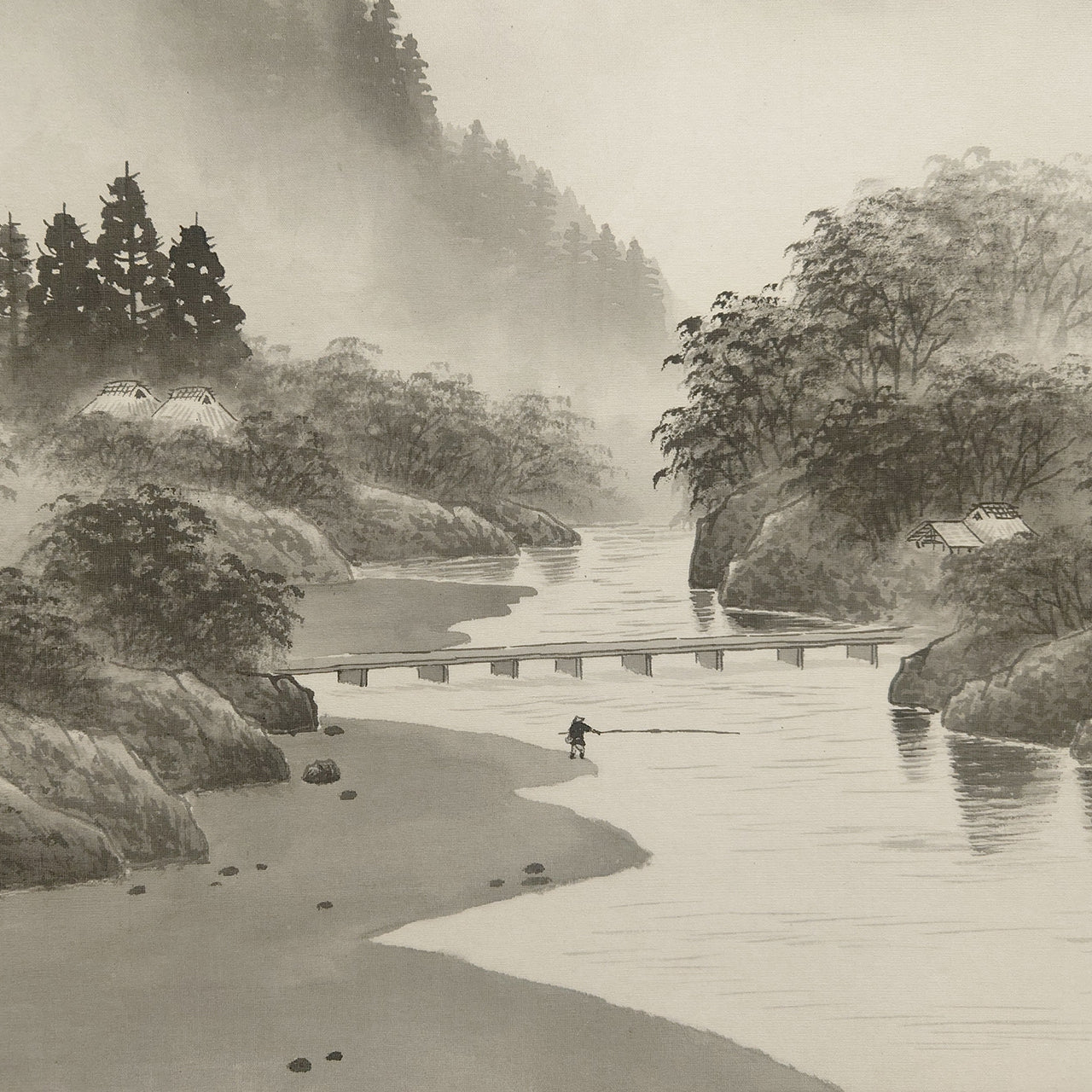 水墨山水 / Ink Monochrome Landscape / 田中松甫 TANAKA Shōho