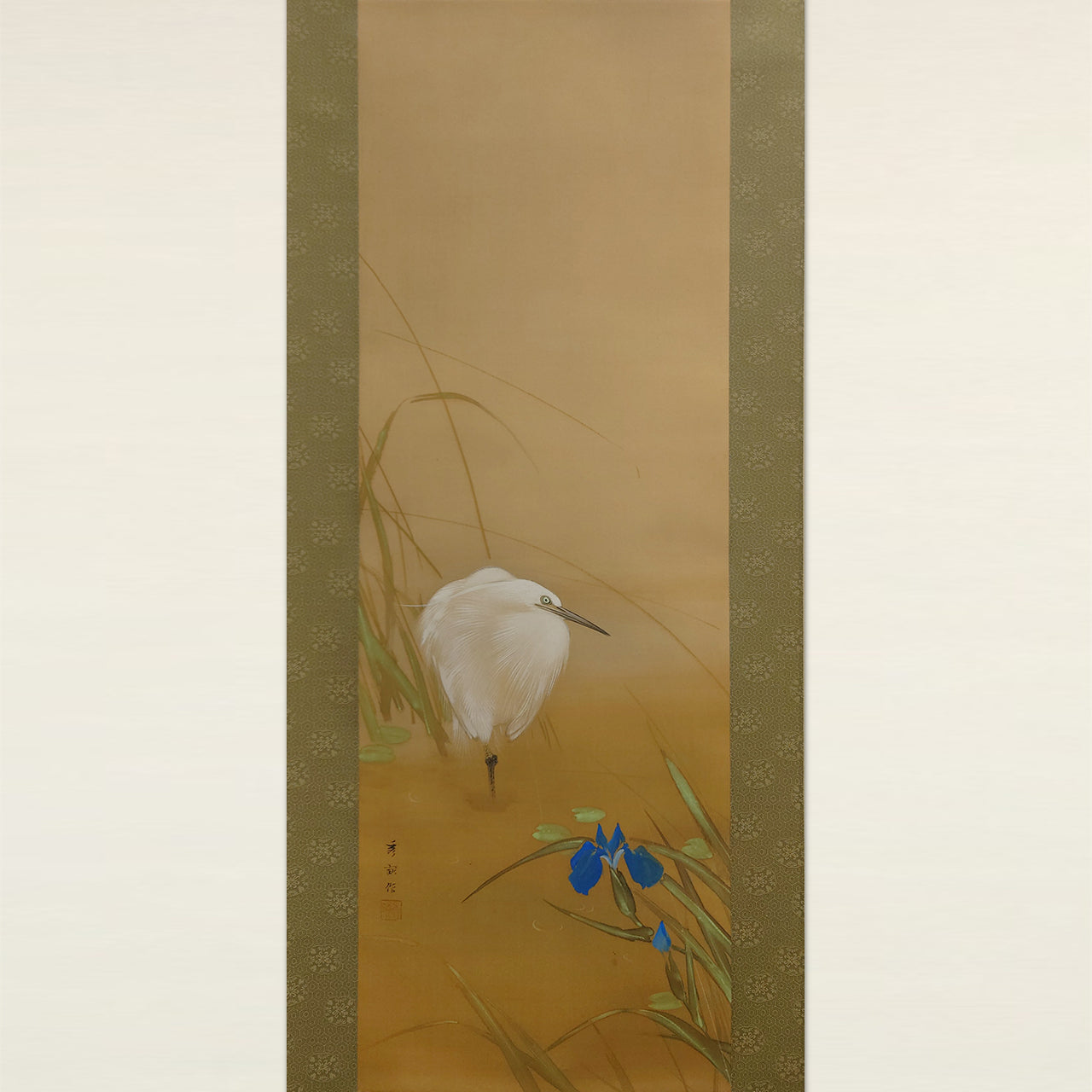 白鷺に杜若 / Heron and Iris