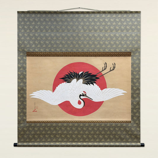 日の出鶴図 / Rising Sun and Flying Crane